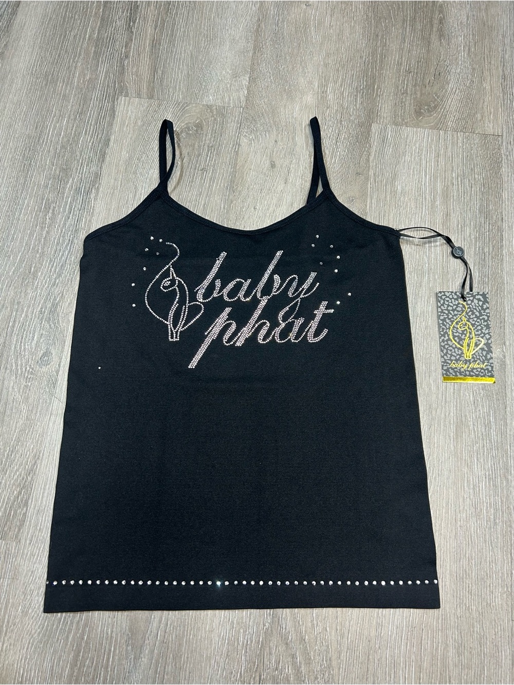 NWT Baby Phat rhinestone tank top Sz one size